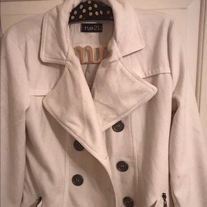 Rue 21 White winter coat.